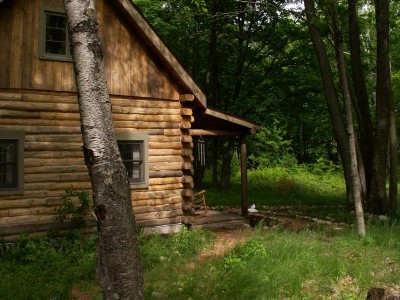 Hand crafted log cabin